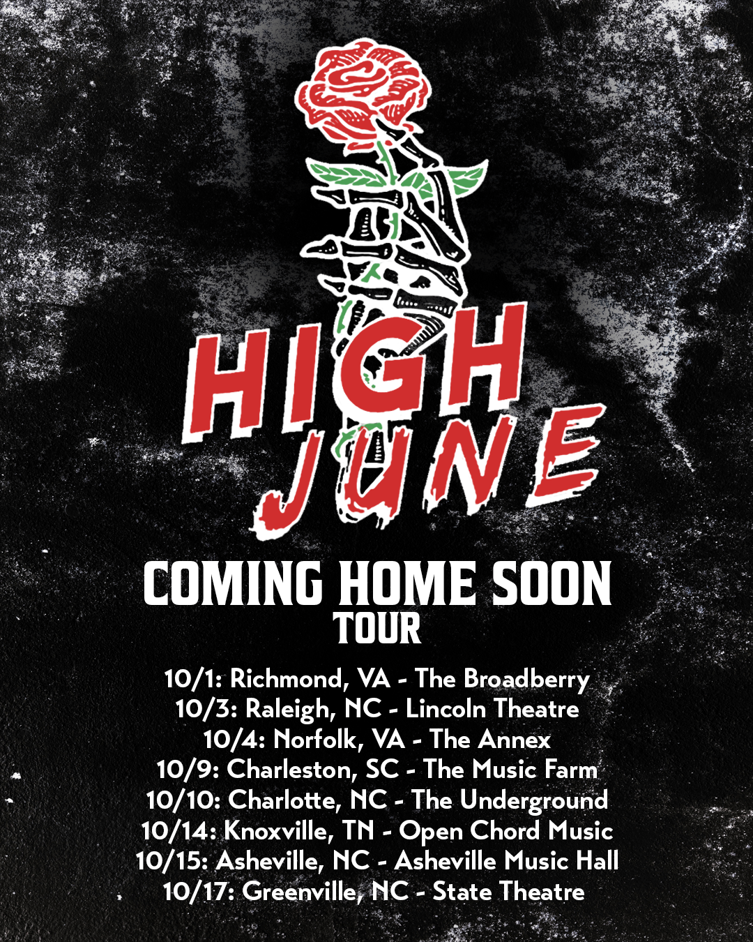 High June 2026 tour poster
